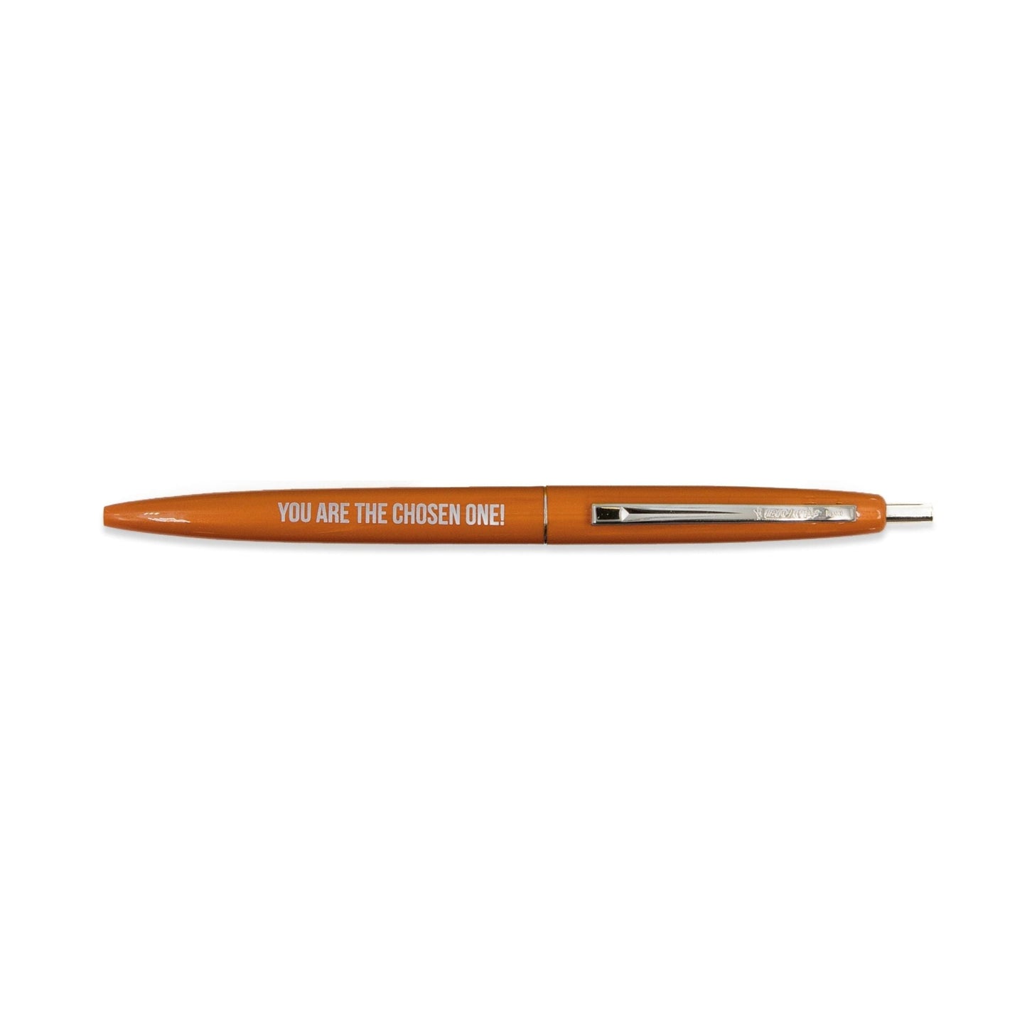 You Are The Chosen One Refillable Pen in Orange and Silver