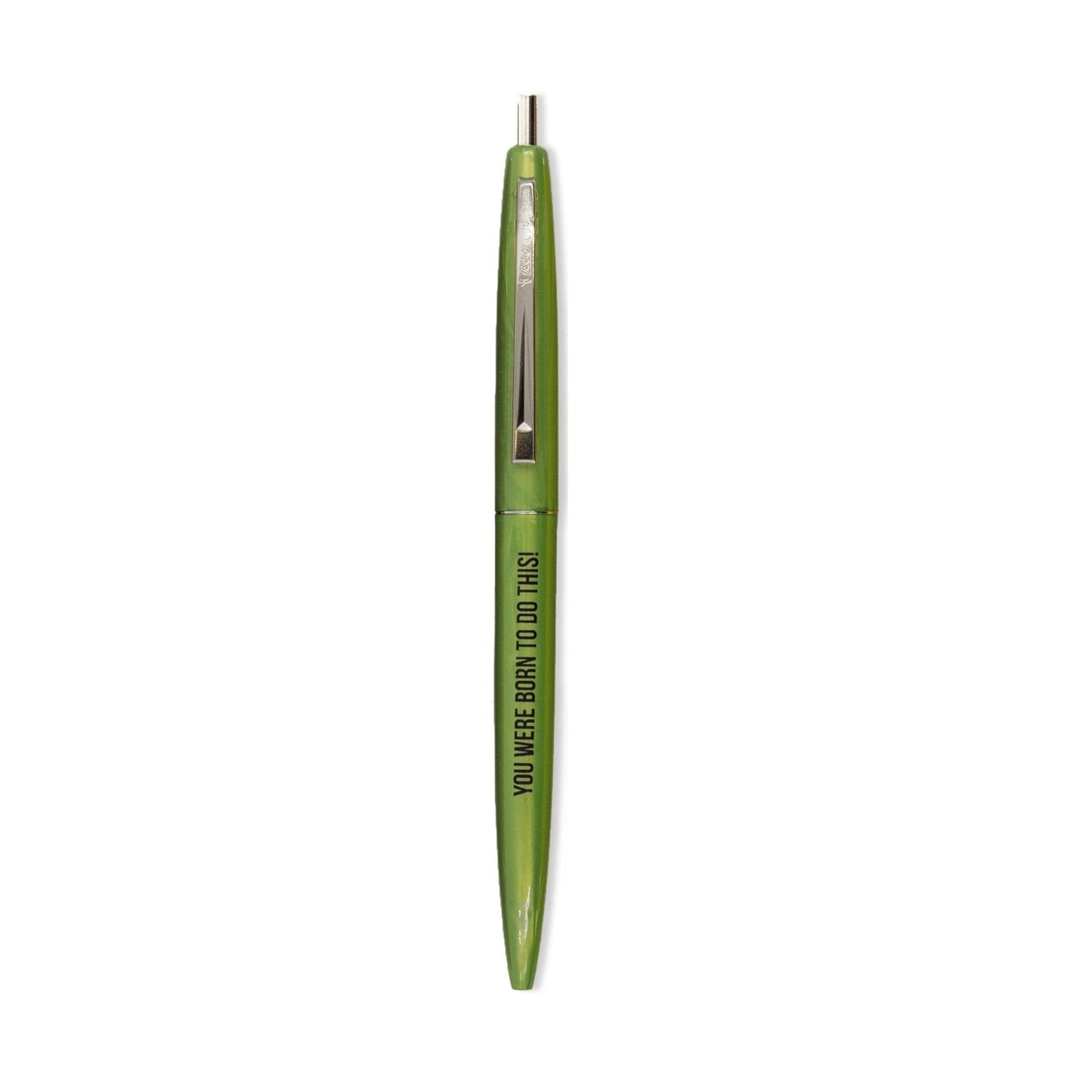 You Were Born To Do This Refillable Pen in Green and Black