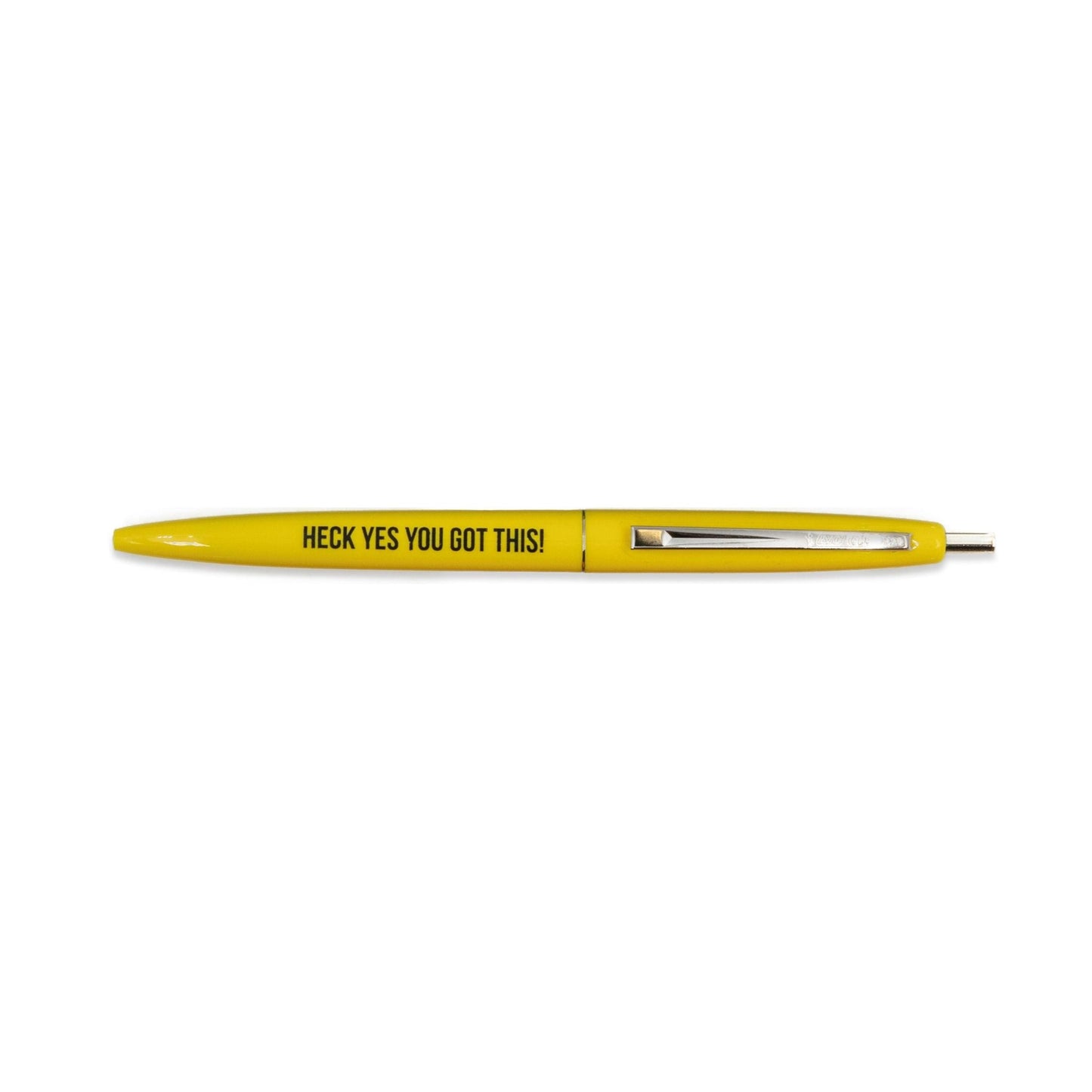 Heck Yes You Got This Refillable Pen in Yellow and Black