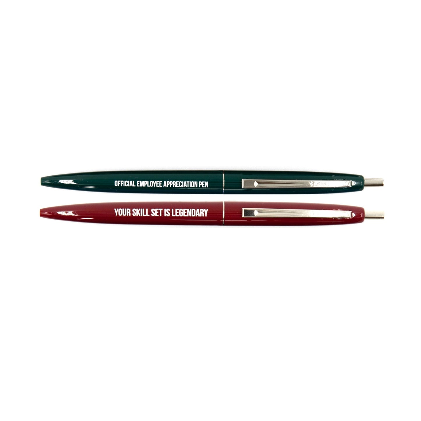 Mini Employee Appreciation Pen Set | 2 Motivational Refillable Pens for Office Co-workers