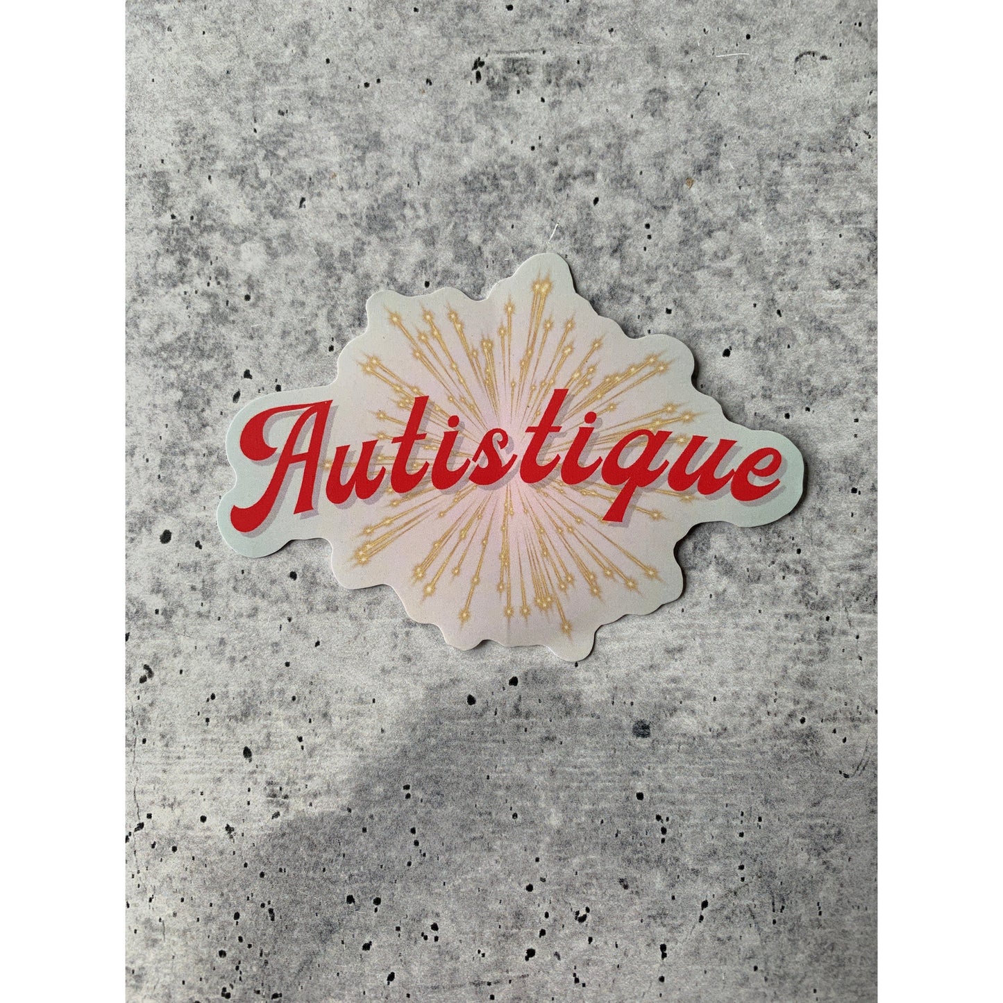 Autistique Die Cut Vinyl Sticker | Weatherproof Decal
