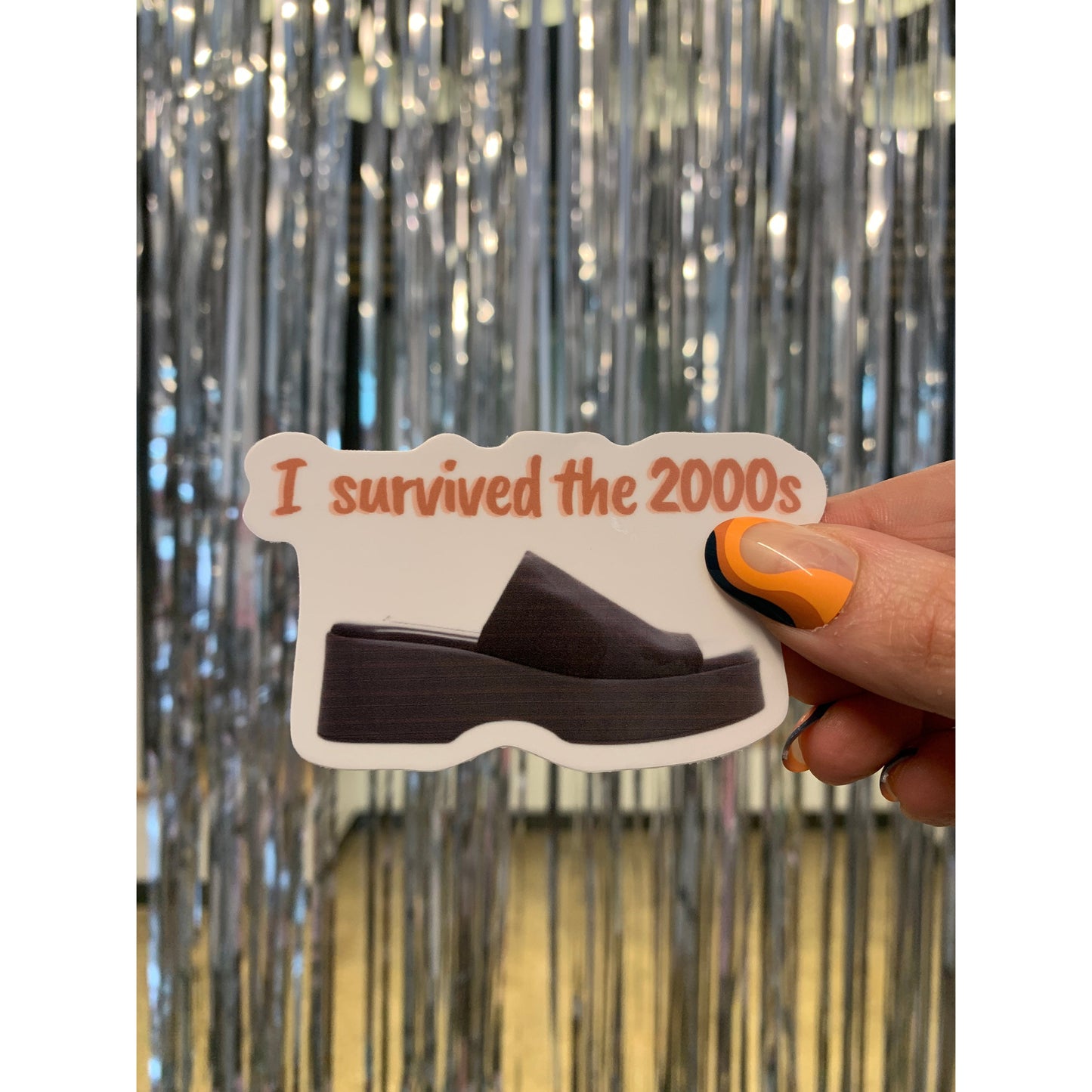 I Survived the 2000s Slide Shoe Sticker