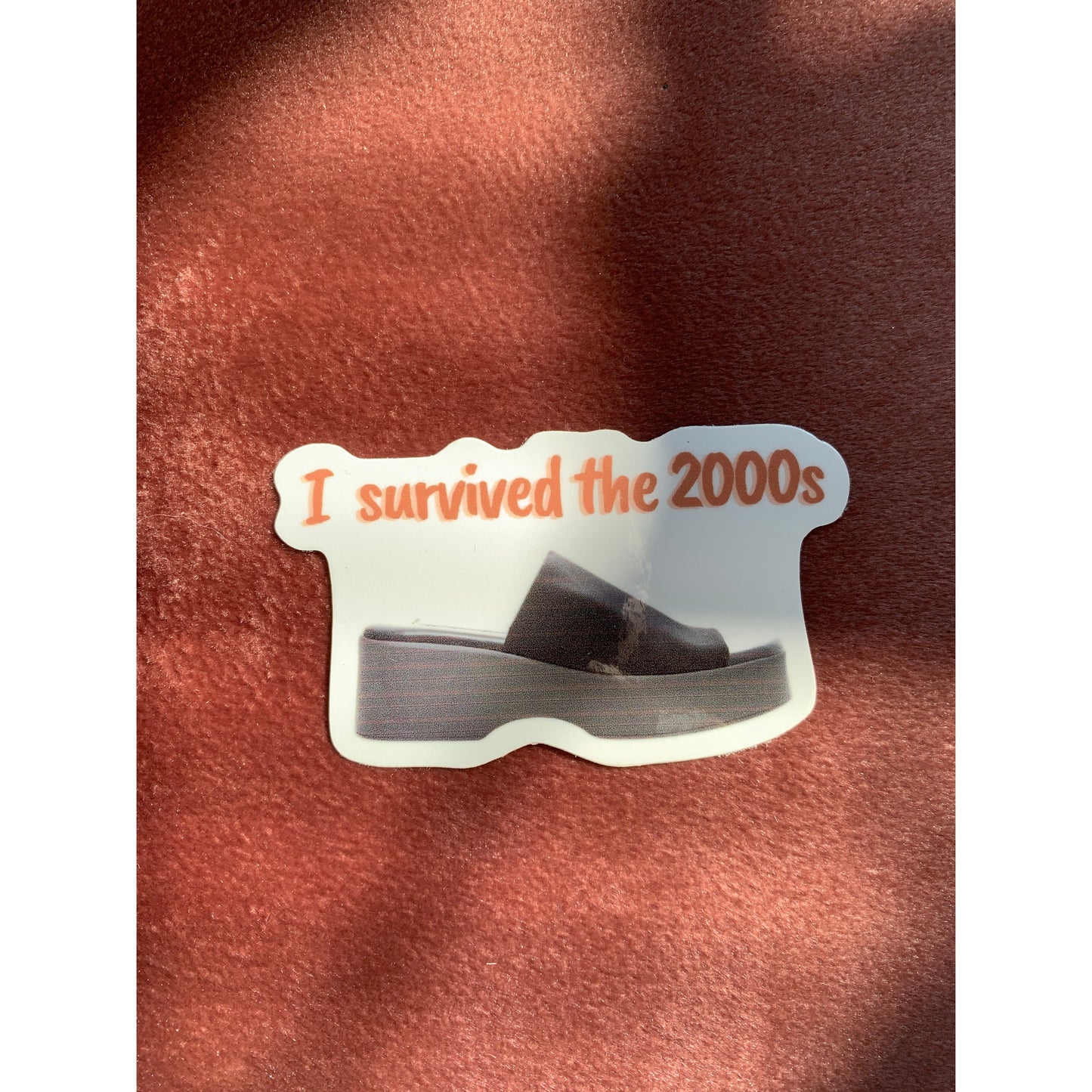 I Survived the 2000s Slide Shoe Sticker