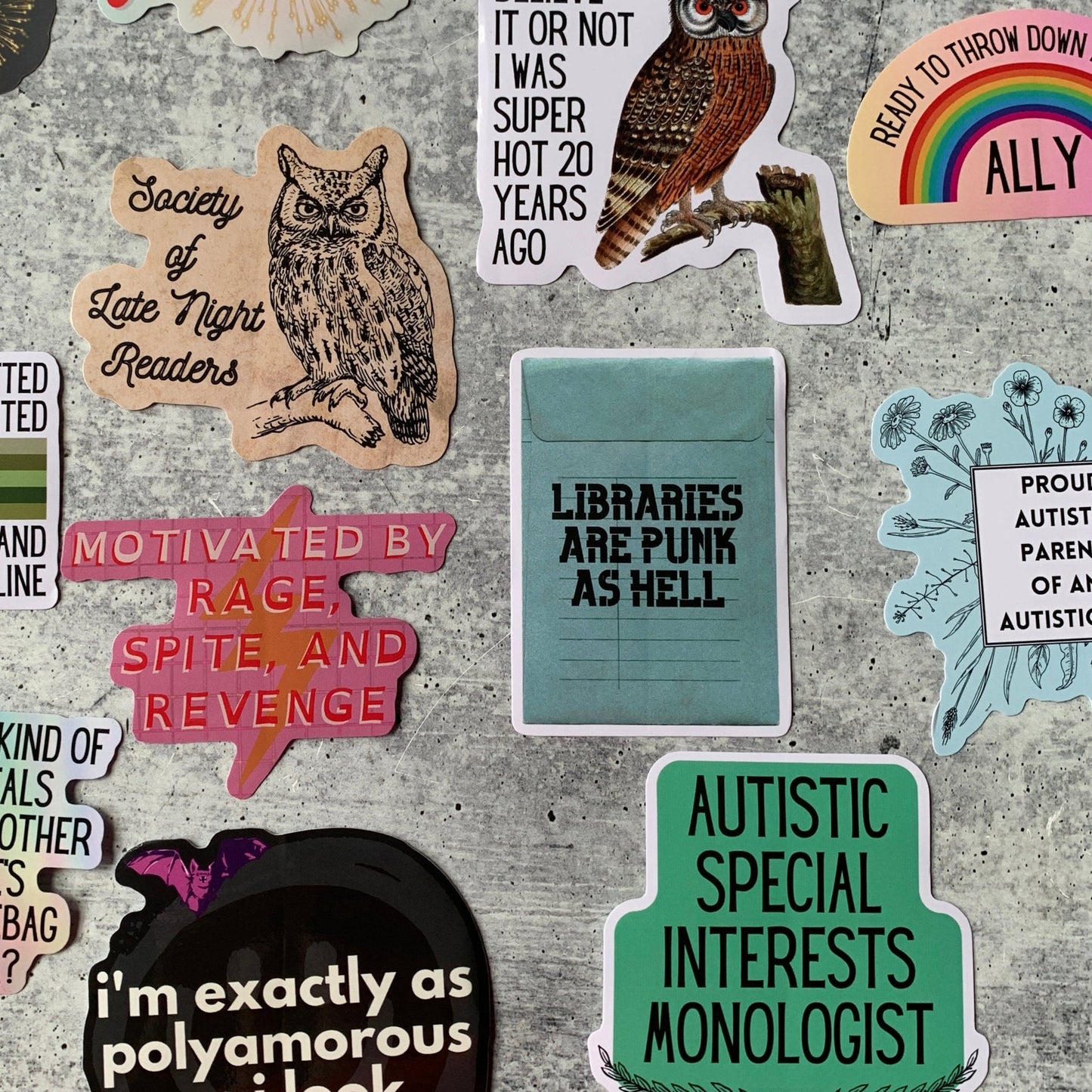 Libraries Are Punk As Hell Vinyl Sticker