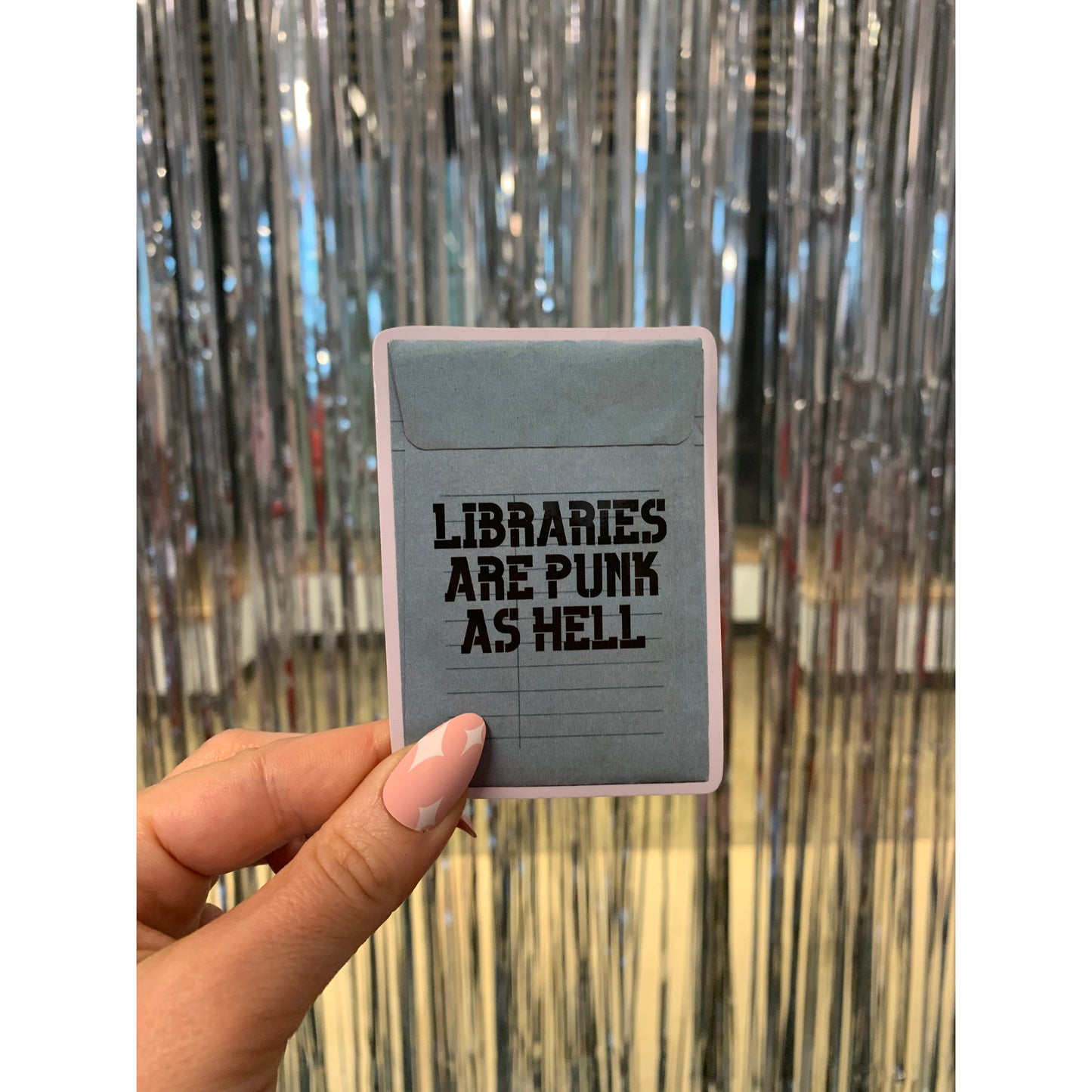 Libraries Are Punk As Hell Vinyl Sticker