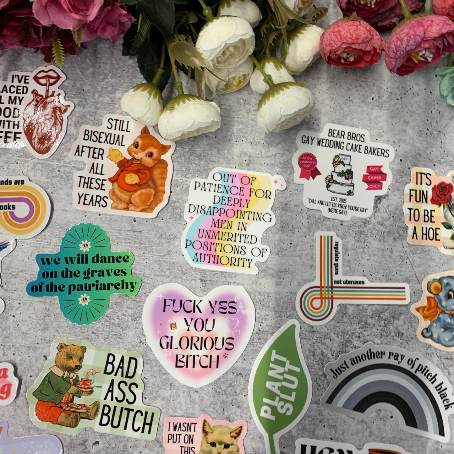 Out Of Patience For Deeply Disappointing Men In Unmerited Positions Of Authority Vinyl Sticker