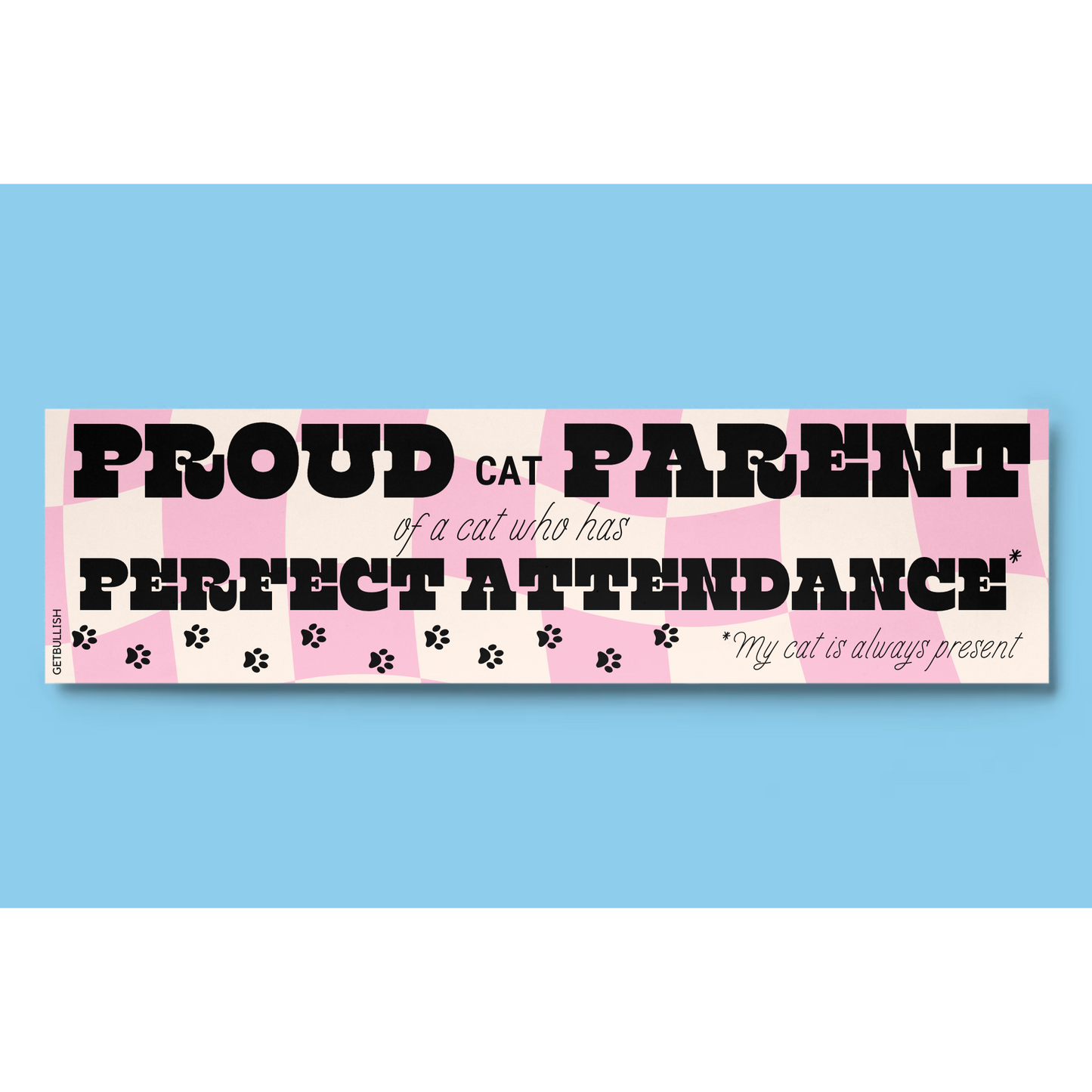 Proud Cat Parent Bumper Sticker