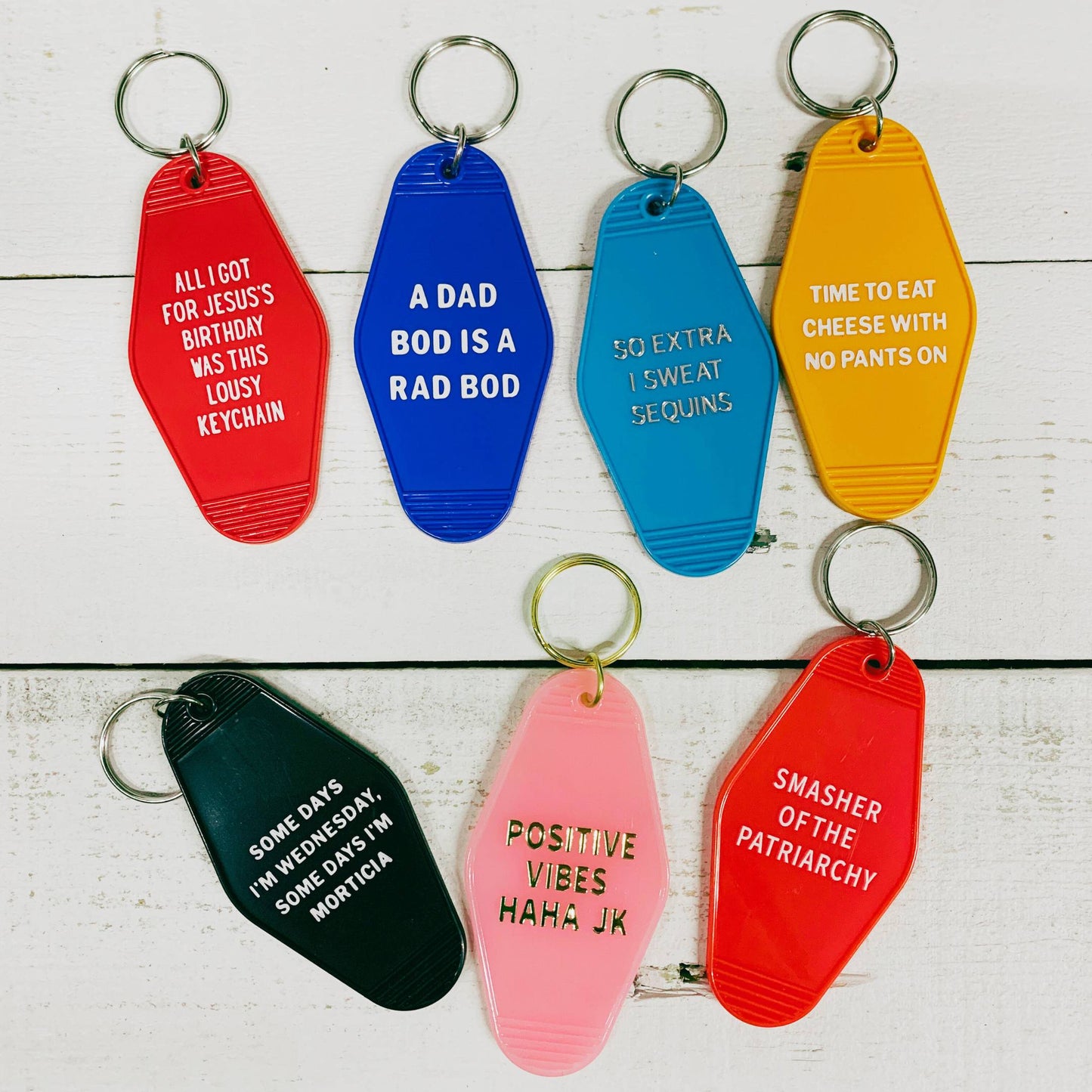 Smasher of the Patriarchy Keychain in Red