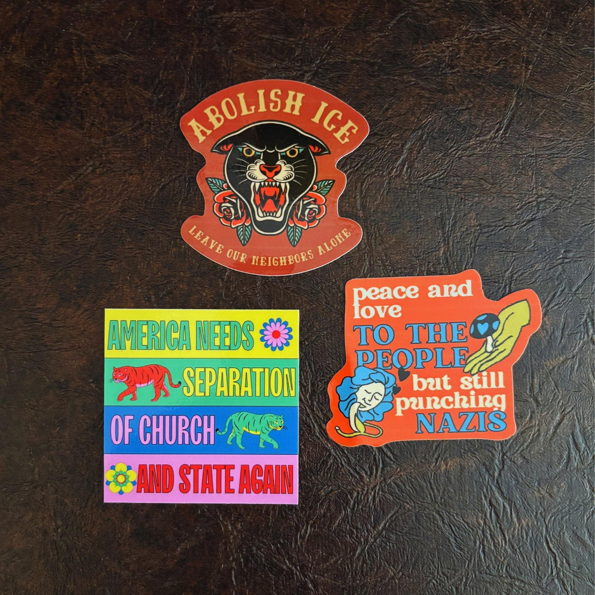 Abolish ICE Panther Sticker | Bold Activist Vinyl Decal | Protest Statement Sticker