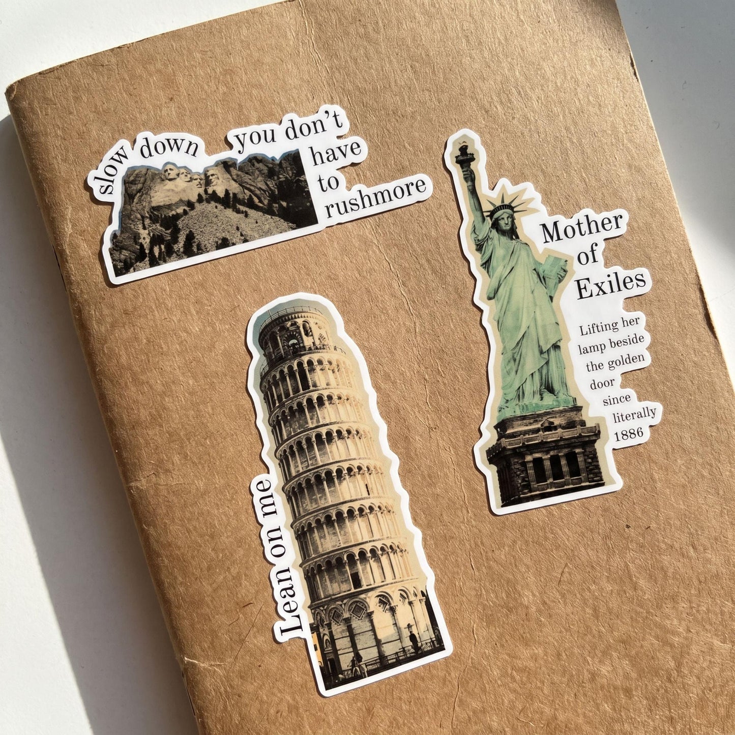 Mother of Exiles Statue of Liberty Vinyl Sticker | Pro-Immigrant Die Cut Sticker-GetBullish-The Bullish Store
