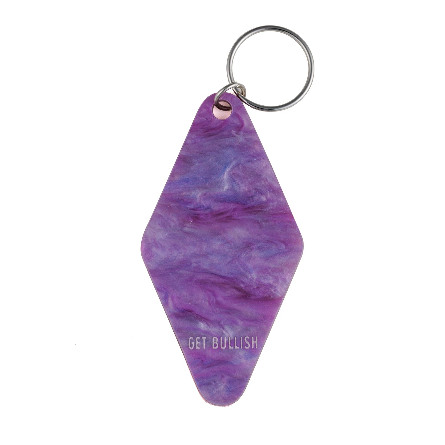 Brilliant Woman Who Can Do Anything Purple Marble Keychain
