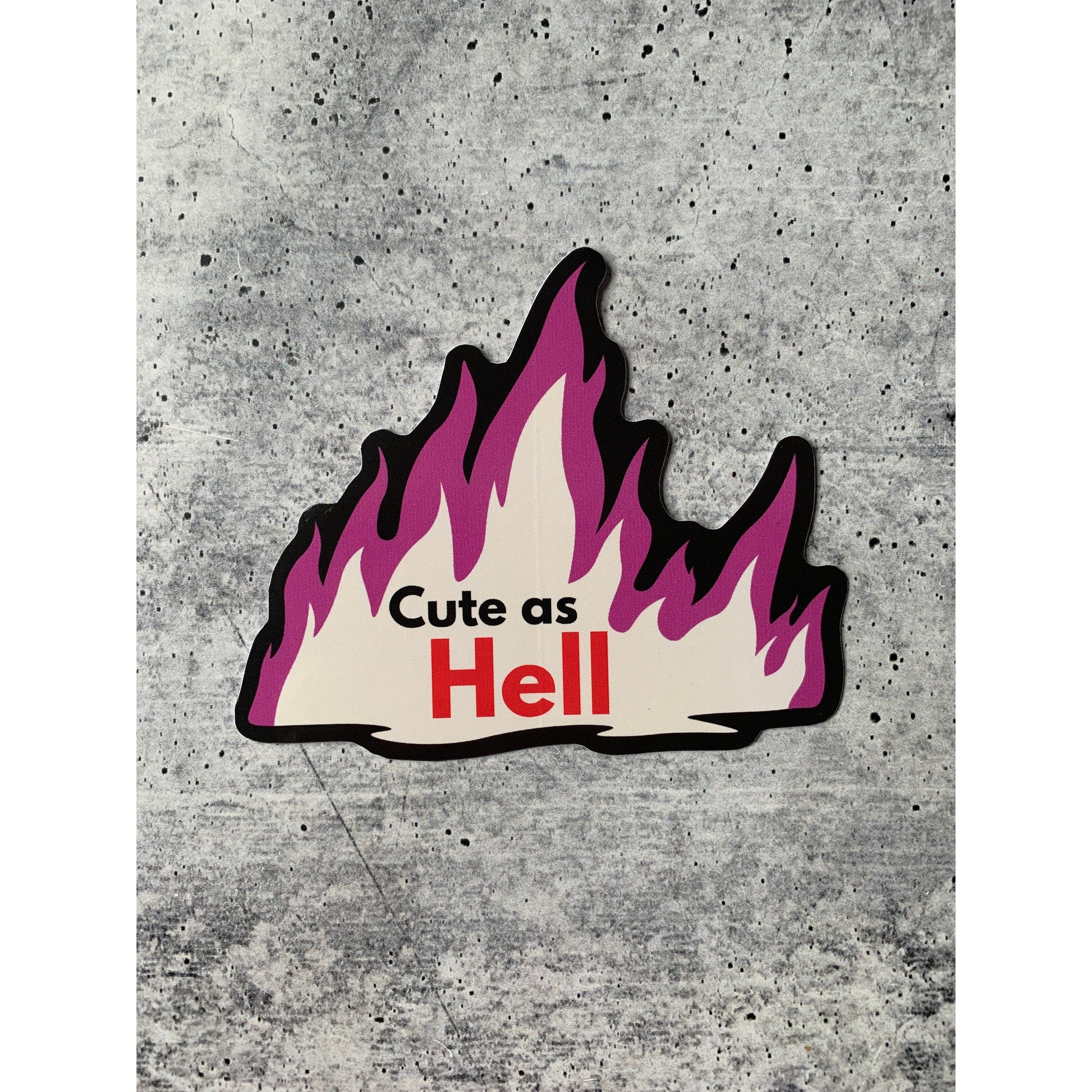 Cute As Hell | Vinyl Die Cut Sticker