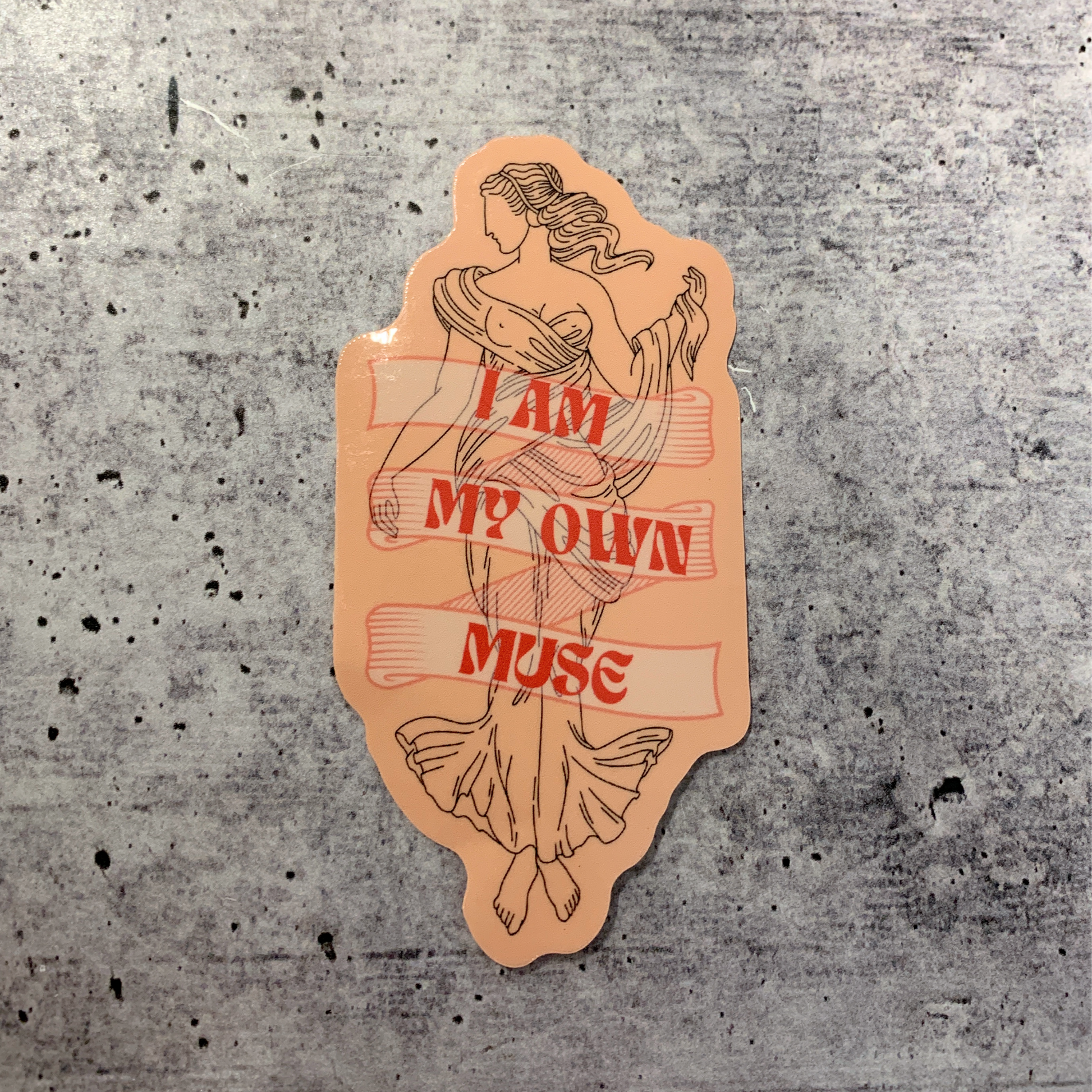 I Am My Own Muse Glossy Die Cut Feminist Vinyl Sticker