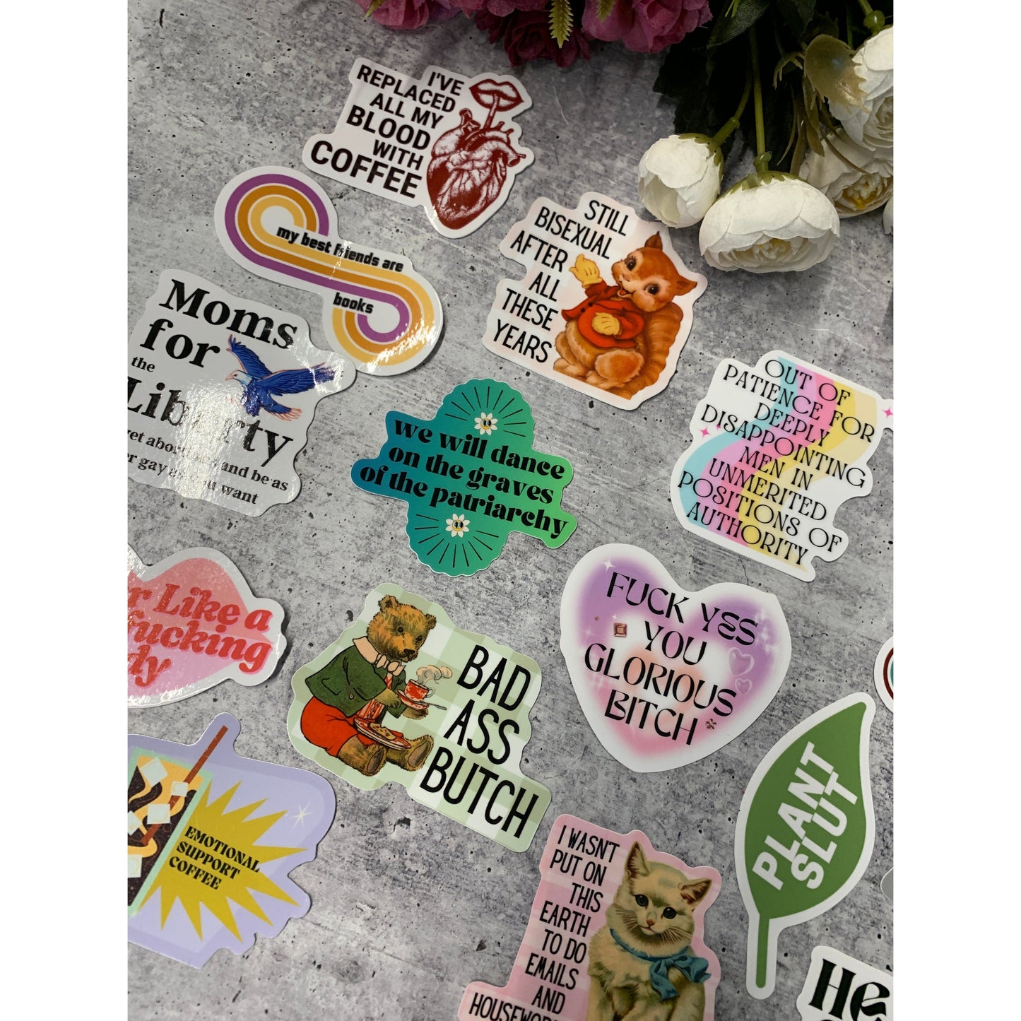 Out Of Patience For Deeply Disappointing Men In Unmerited Positions Of Authority Vinyl Sticker