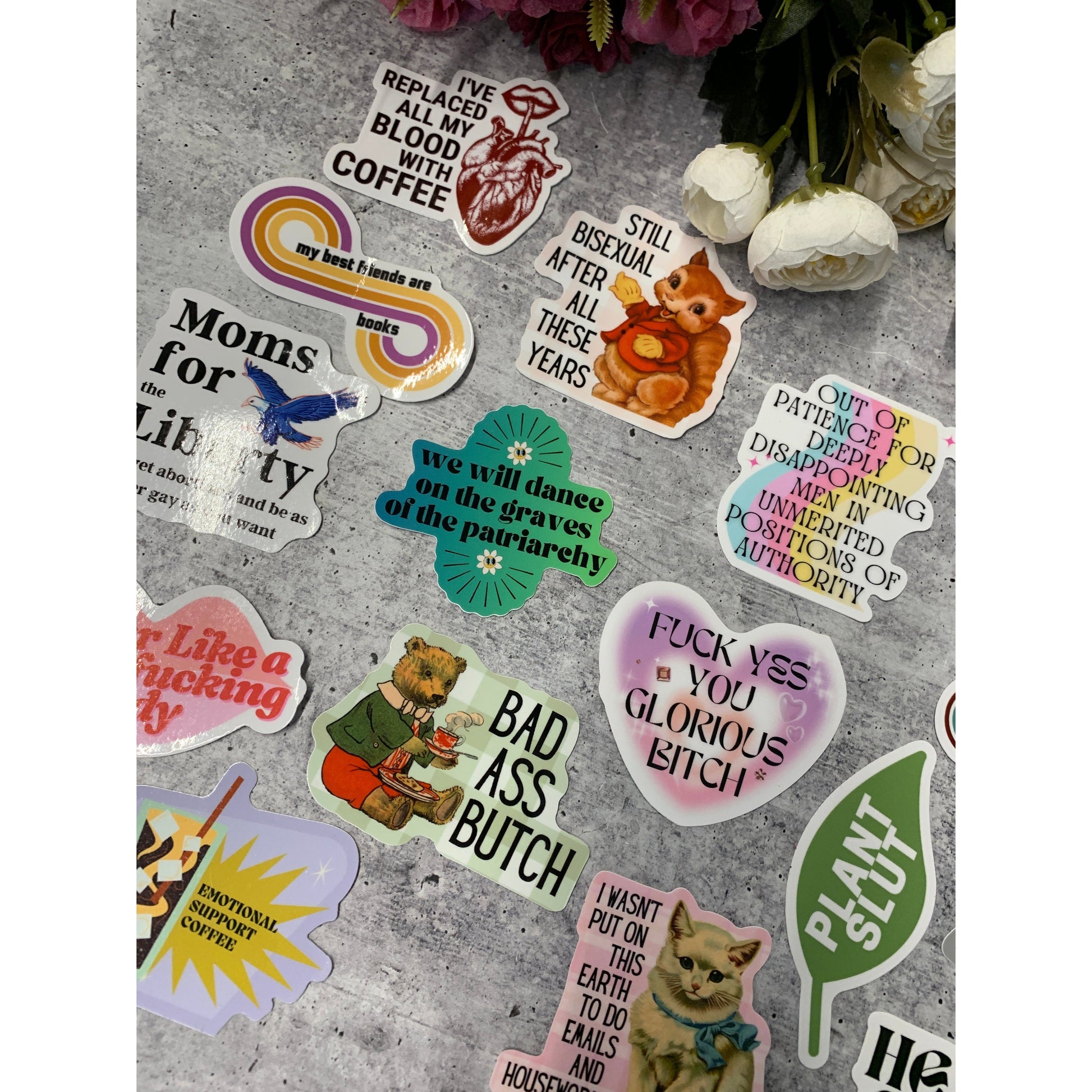 Out Of Patience For Deeply Disappointing Men In Unmerited Positions Of Authority Vinyl Sticker