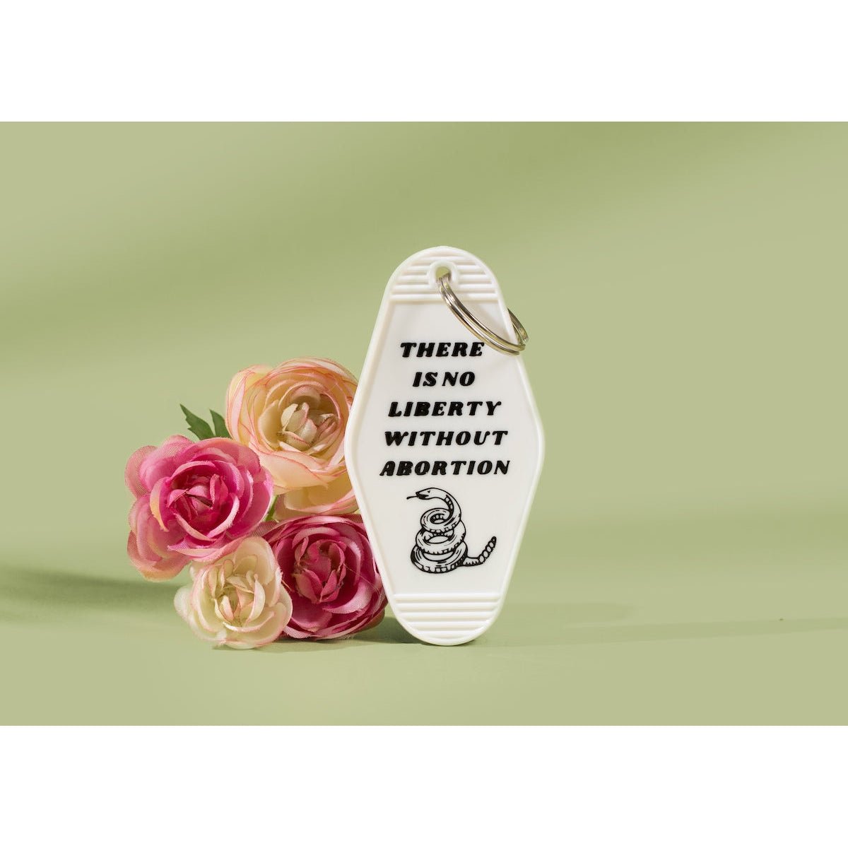 There is No Liberty Without Abortion Snake Keychain