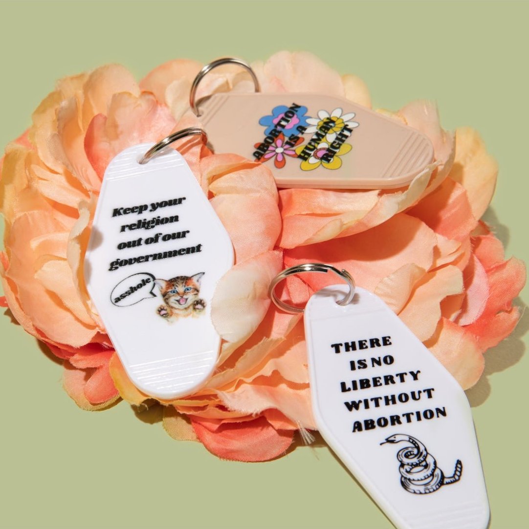 There is No Liberty Without Abortion Snake Keychain